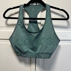 Adidas Climalite Graphic Print Logo Athletic Sports Bra Size Women’s Large